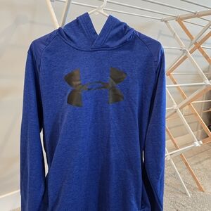 Under Armour Royal Blue Hoodie with Black Emblem
